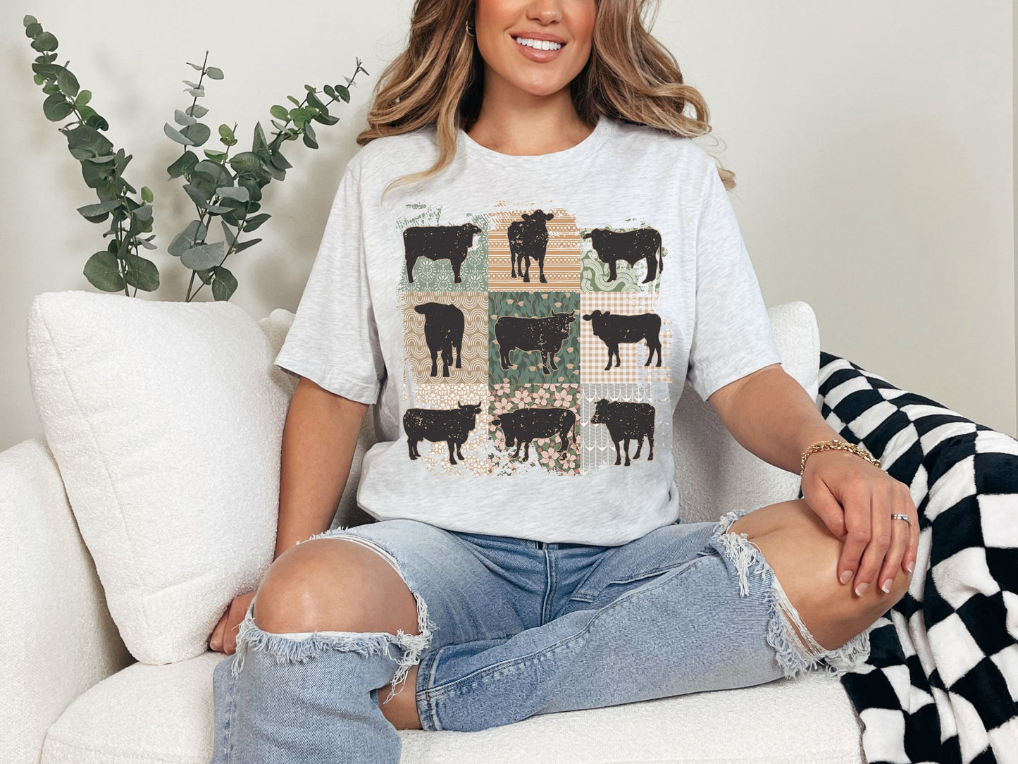 Cow Ready to Press Sublimation or DTF Transfer