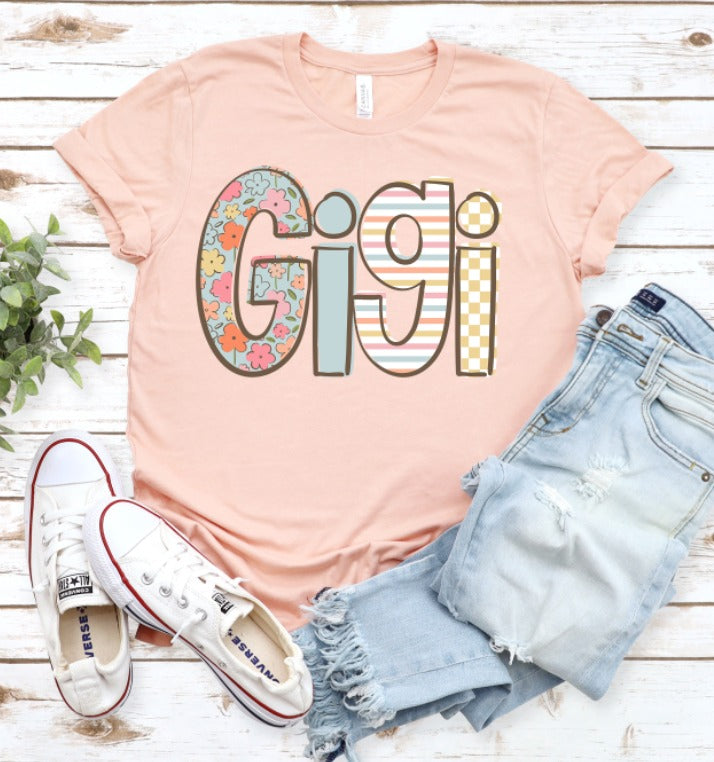DTF Boho Floral Mama, Custom Mom/ Grandparent Name, Ready to Press Transfer