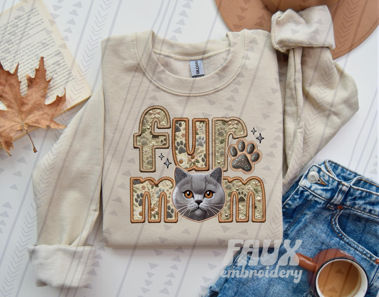 Cat Mom - Pick your cat, Ready to Press Sublimation or DTF Transfer