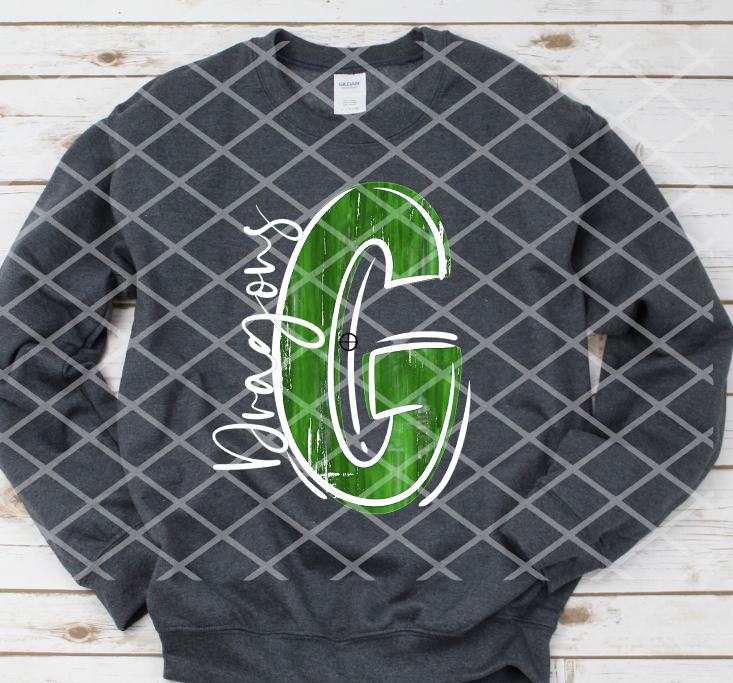 Custom Painted Letters (black) Minimum order of 5, Sublimation or DTF Transfer