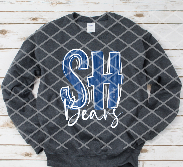 Custom Painted Letters (black) Minimum order of 5, Sublimation or DTF Transfer