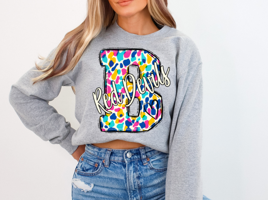 Red Devils DTF Transfer, Ready to Press