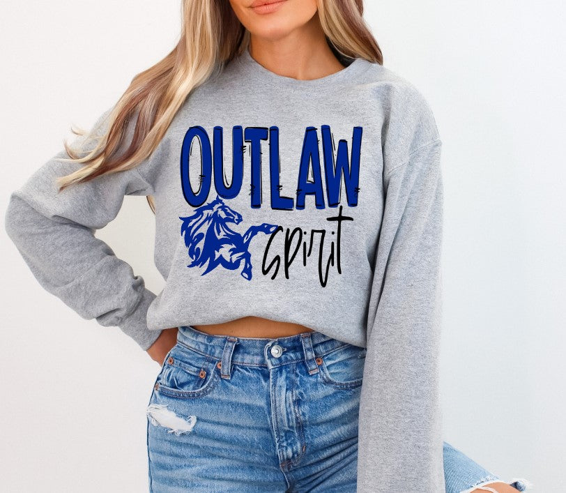 Outlaws School Spirit Sublimation or DTF Transfer