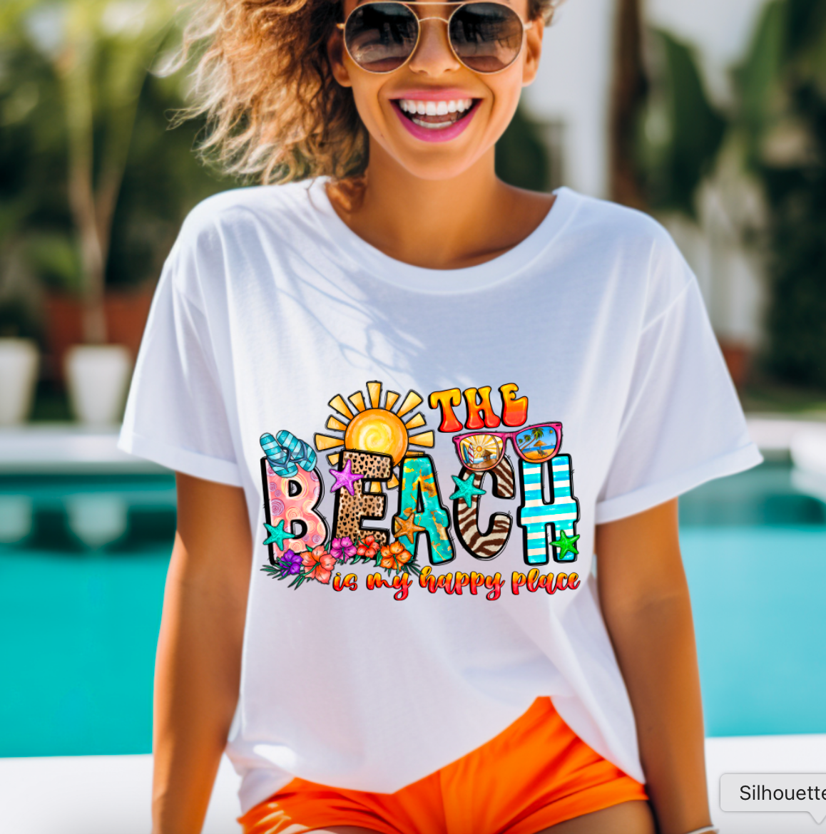 Beach Sublimation or DTF Transfers