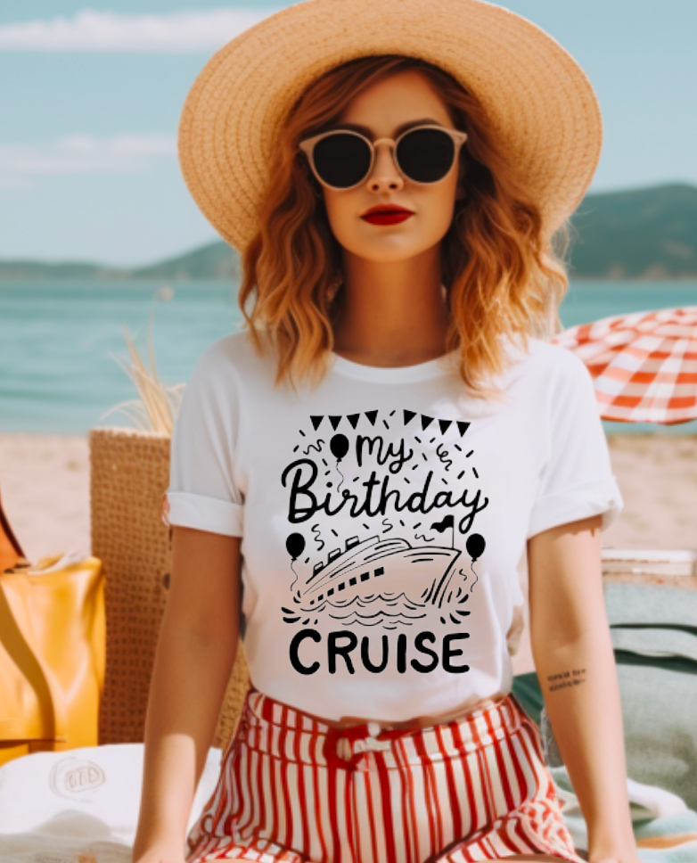 Birthday Cruise Sublimation or DTF Transfers