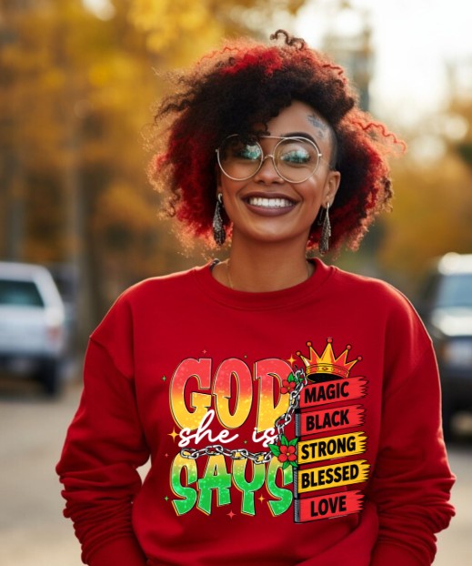 God Says I Am, DTF Ready to Press Transfer
