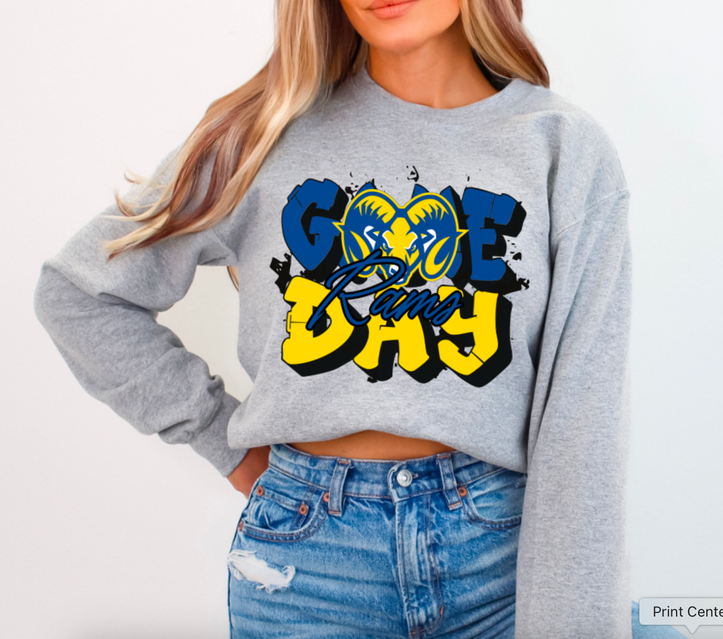 Rams Sublimation or DTF Transfers