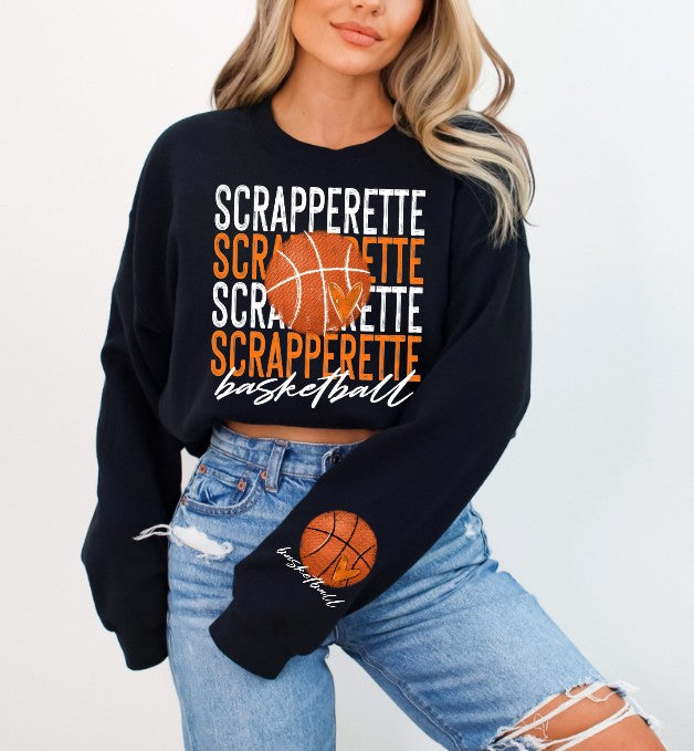 Scrappers Basketball with pocket DTF Transfers