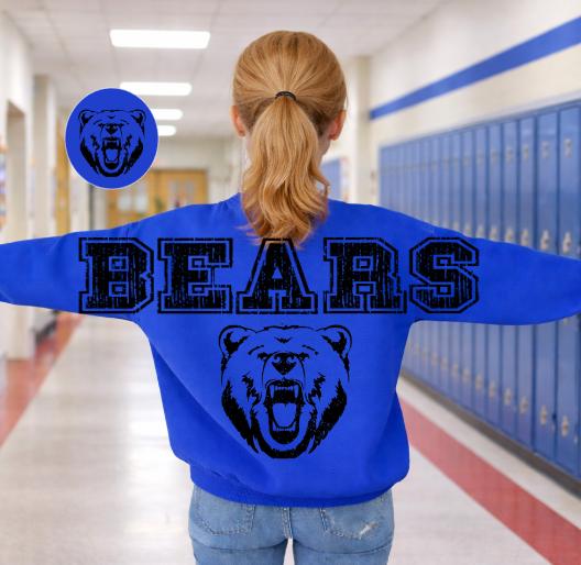 Custom School Throwback DTF Transfer, Ready to Press