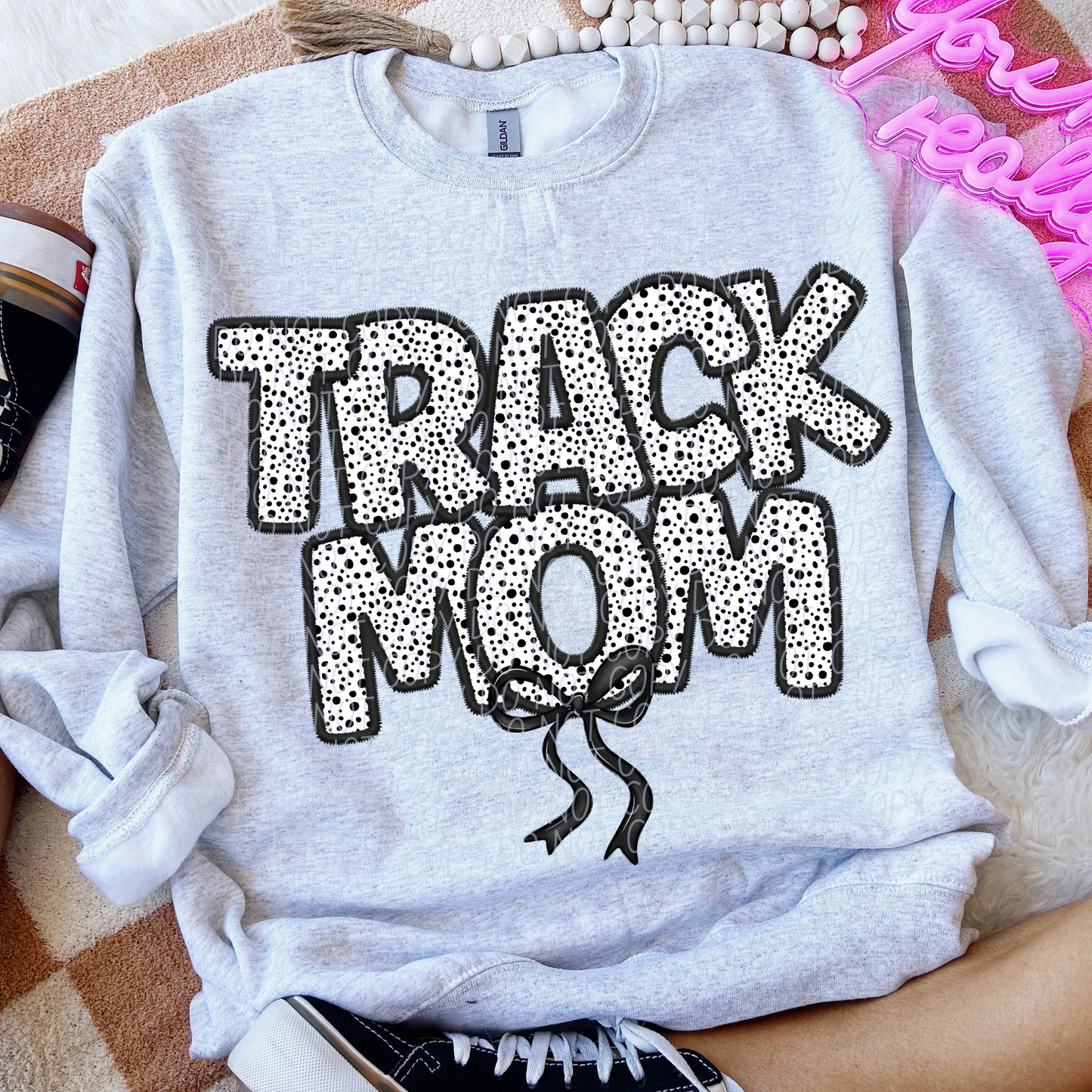 Track Mom Sublimation or DTF Transfers