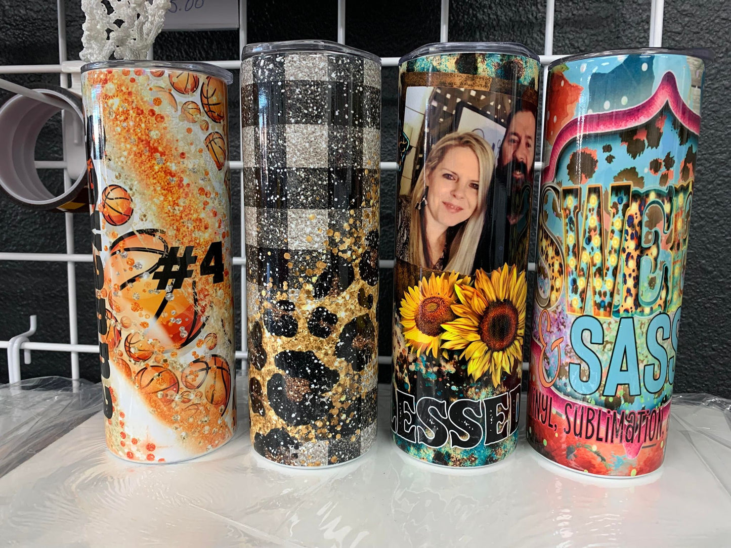 Black Friday Sale Blank Sublimation 20oz. Tumblers, Straight, Solid White