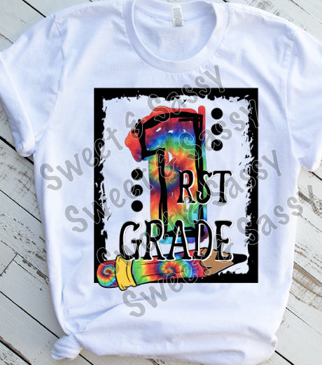 Tie Dye K-4th Grade Level Sublimation Transfer