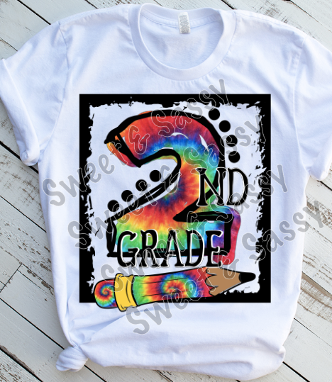 Tie Dye K-4th Grade Level Sublimation Transfer
