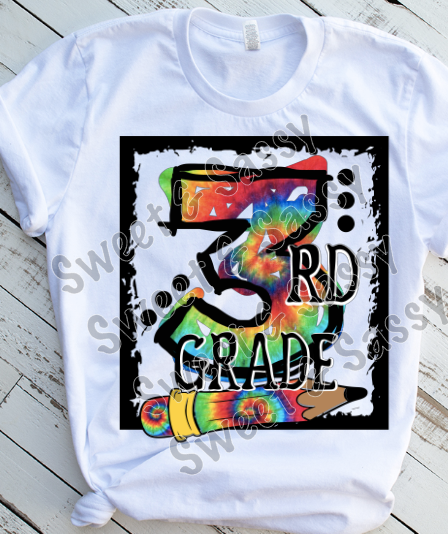 Tie Dye K-4th Grade Level Sublimation Transfer
