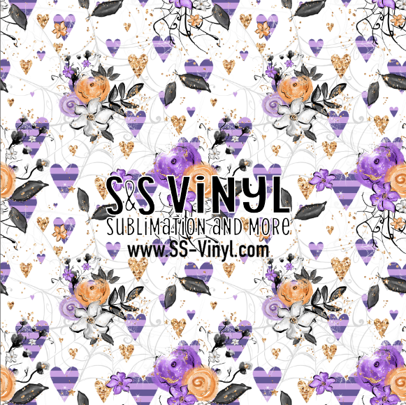 Halloween 7 Print Patterned Permanent Adhesive, HTV, or Sublimation