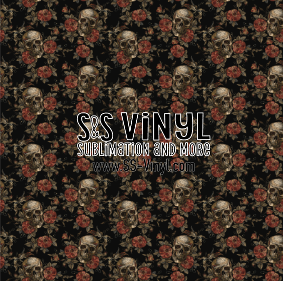 Halloween 9 Print Patterned Permanent Adhesive, HTV, or Sublimation