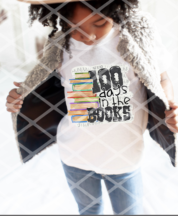 100 Days in the Books, Librarian, Sublimation Transfer