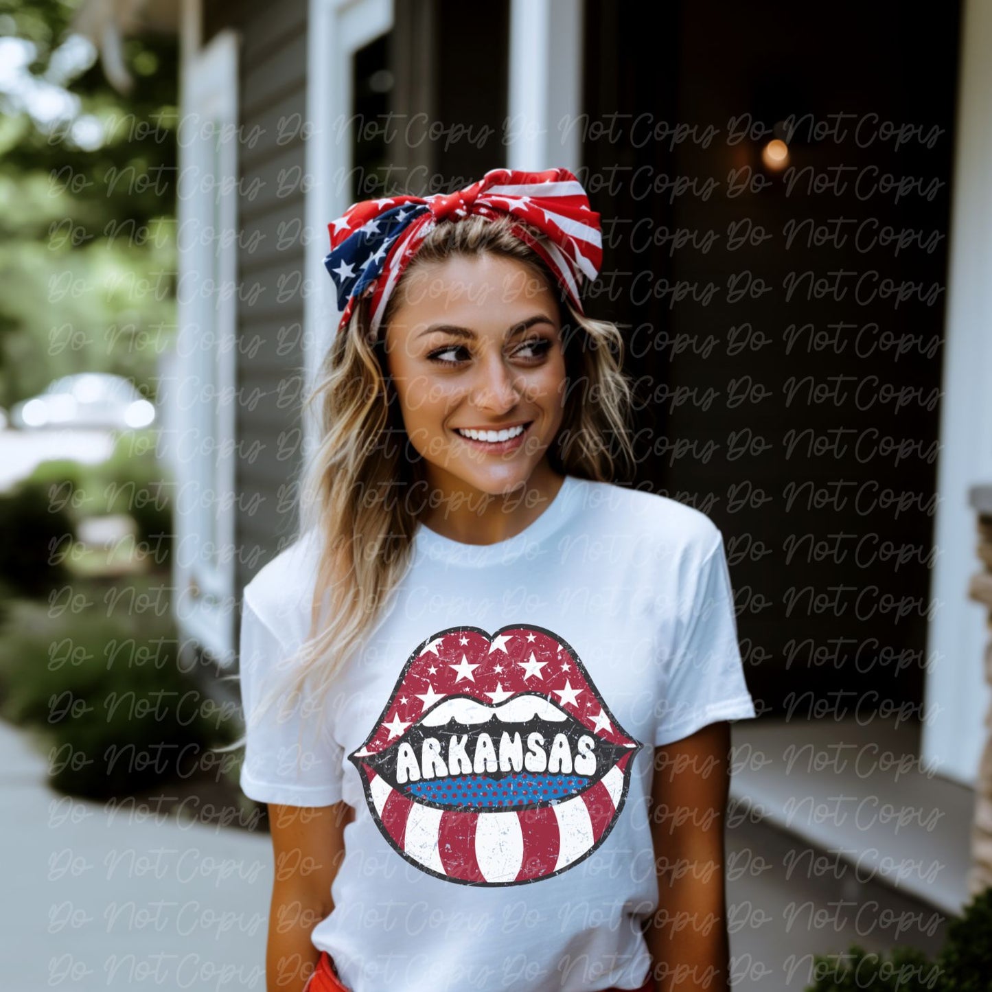 Arkansas Lips, Ready to Press DTF Transfer