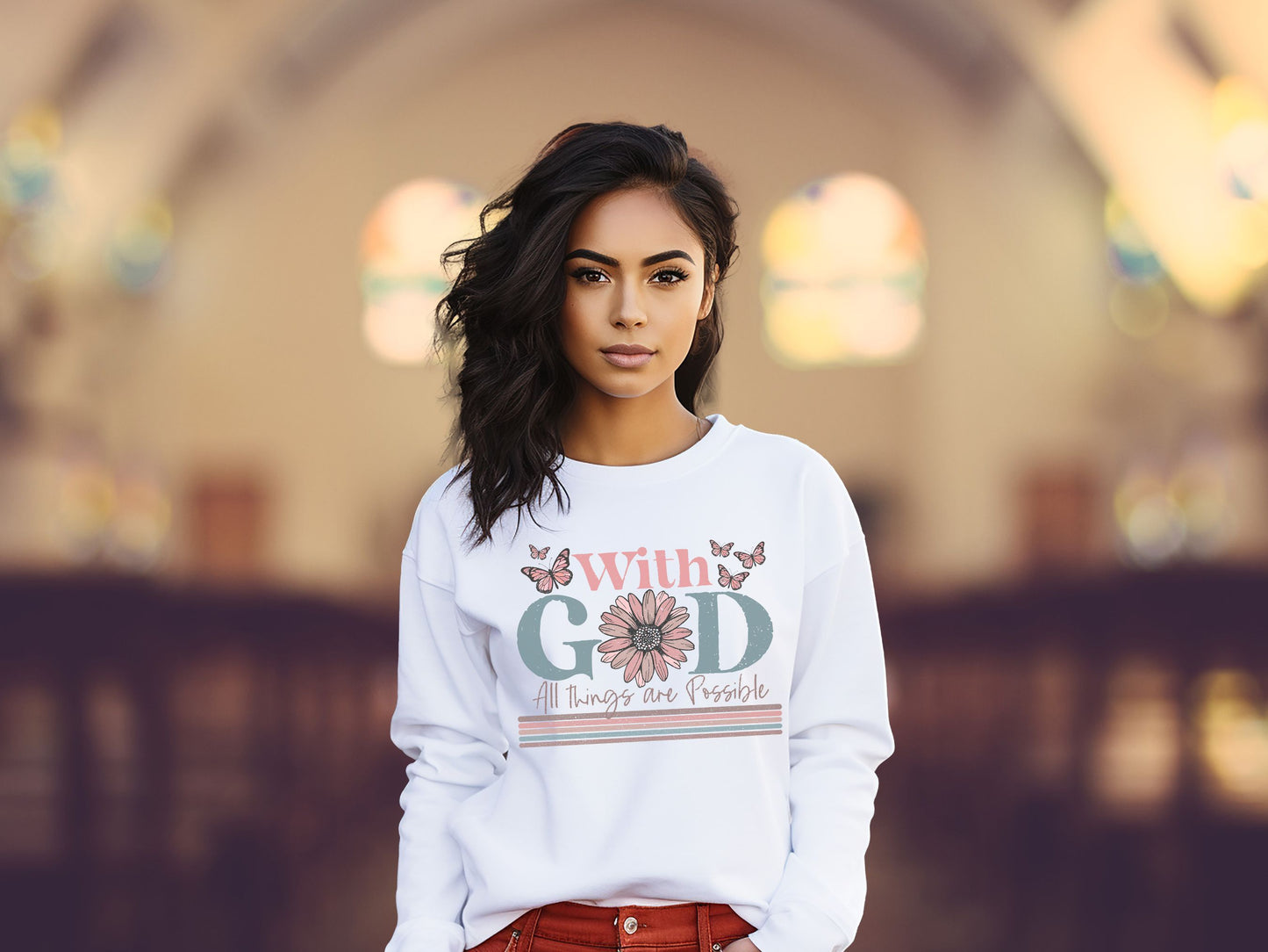 With God all things are Possible Sublimation or DTF Transfers