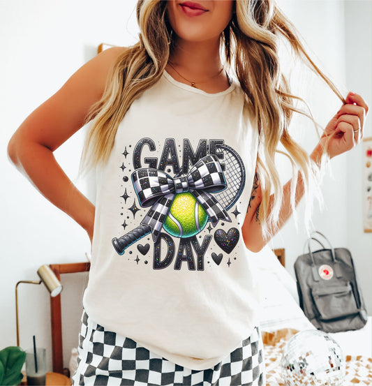 Tennis Game Day, Ready to Press Sublimation or DTF Transfer