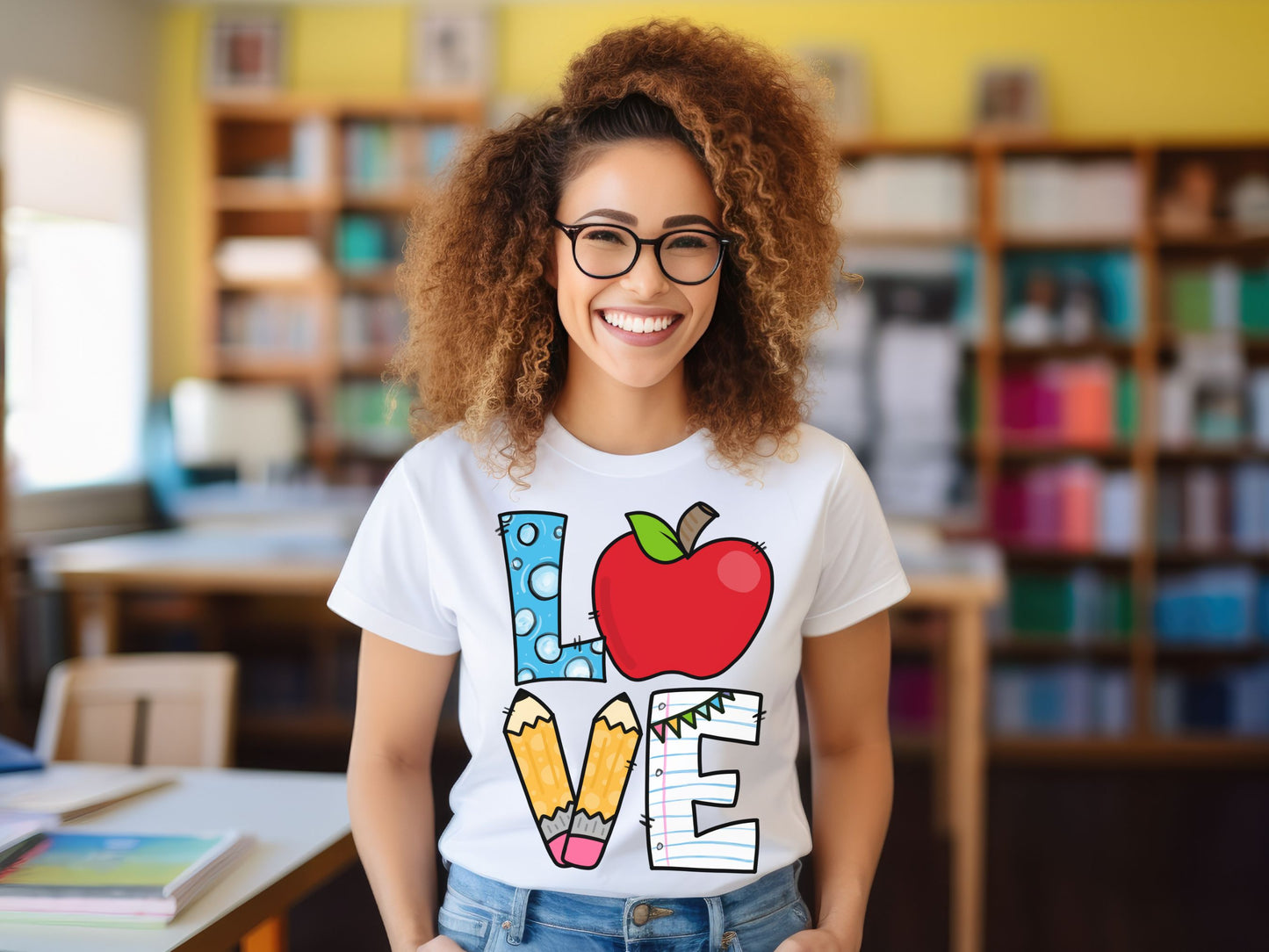 Teacher Love, Ready to Press DTF Transfer