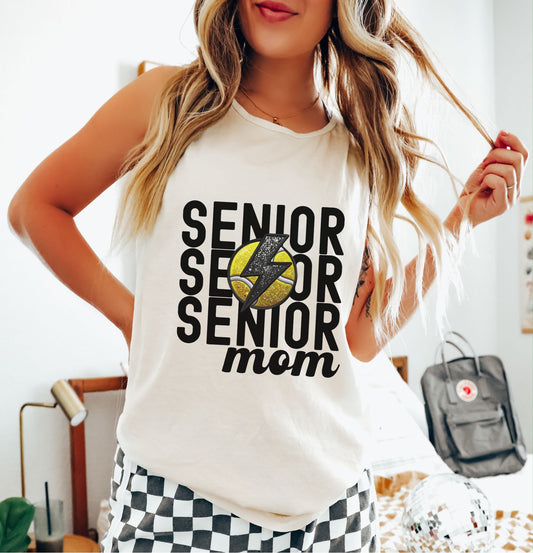 Senior Tennis Mom, Ready to Press Sublimation or DTF Transfer