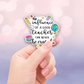 Teacher Occupation Stickers, 5 Pack, Permanent Vinyl Decals ($1.20 each)