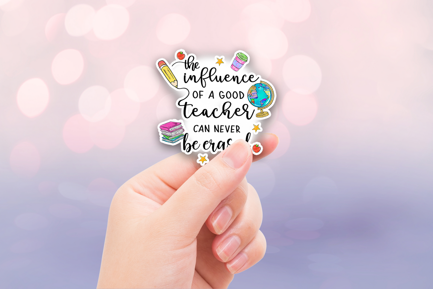 Teacher Occupation Stickers, 5 Pack, Permanent Vinyl Decals ($1.20 each)