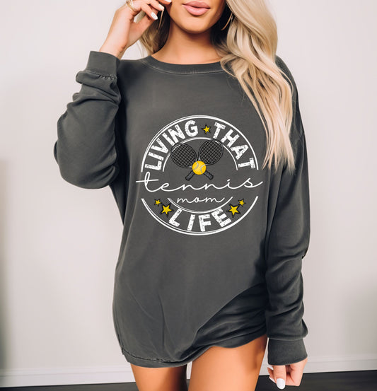 Tennis Mom Life, Ready to Press Sublimation or DTF Transfer