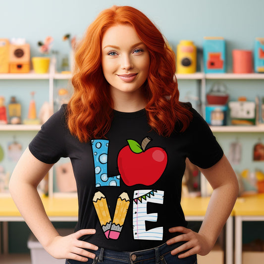 Love Apple, Ready to Press DTF Transfer