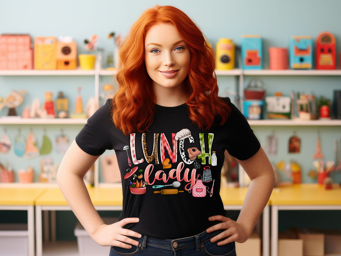 Lunch Lady, Ready to Press DTF Transfer