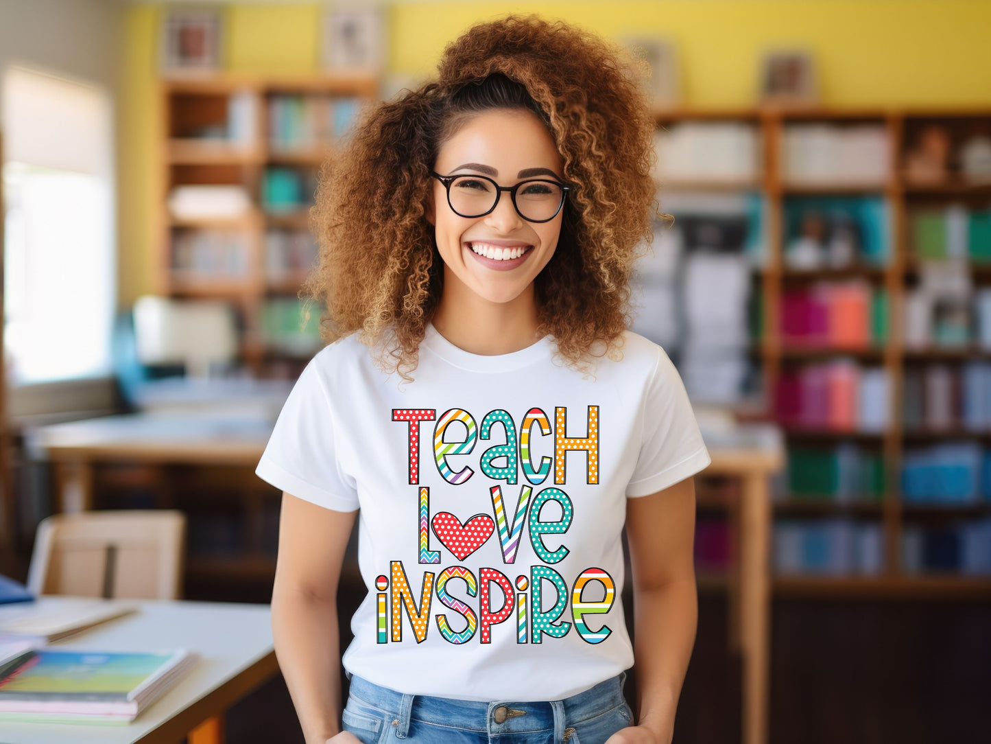 Teach Love Inspire, Ready to Press DTF Transfer