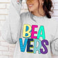 Beavers School Spirit Sublimation or DTF Transfer