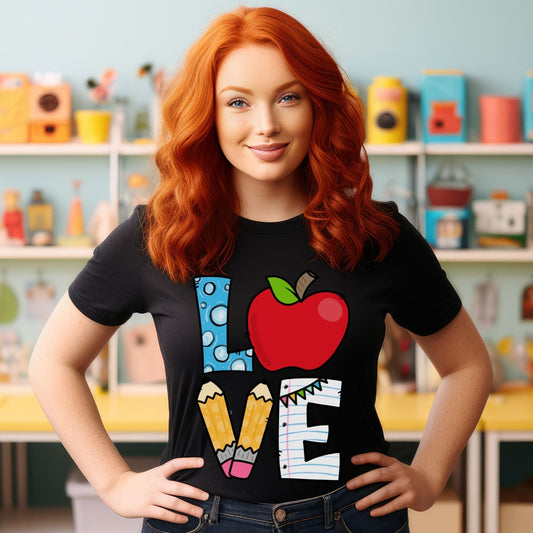 Teacher Love, Ready to Press DTF Transfer
