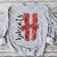 Painted H Bobcats (black) Sublimation or DTF Transfer
