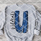 Painted U Wildcats (black) Sublimation or DTF Transfer