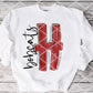 Painted H Bobcats (black) Sublimation or DTF Transfer