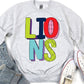 Stripe Lions, Sublimation or DTF Transfer