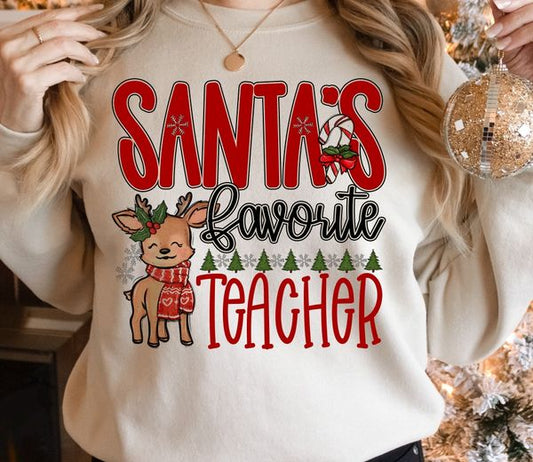 Santa's Favorite Sublimation or DTF Transfer