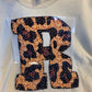 Sequined Leopard Print Letter,  DTF or Sublimation Ready to Press transfer