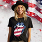 Patriotic Lips Ready to Press DTF Transfer