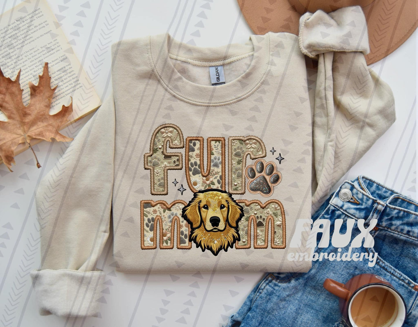 Fur Mom - Pick your dog, Ready to Press Sublimation or DTF Transfer