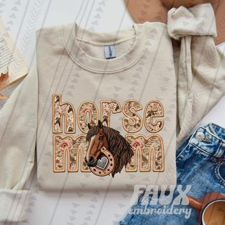 Horse Mom Ready to Press Sublimation or DTF Transfer