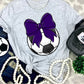 Soccer Bows and Balls, DTF or Sublimation Ready to Press Transfer