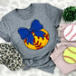 Softball Bows and Balls, DTF or Sublimation Ready to Press Transfer