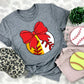 Baseball/Softball Bows and Balls, DTF or Sublimation Ready to Press Transfer