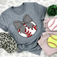 Baseball Bows and Balls, DTF or Sublimation Ready to Press Transfer