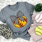 Softball Bows and Balls, DTF or Sublimation Ready to Press Transfer
