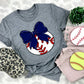 Baseball Bows and Balls, DTF or Sublimation Ready to Press Transfer