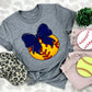 Softball Bows and Balls, DTF or Sublimation Ready to Press Transfer